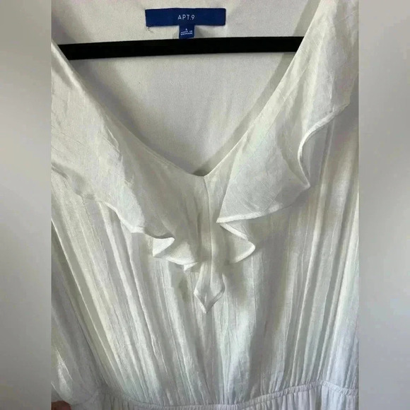 Apt.9 White Maxi Dress Sz Large - Picture 4 of 5